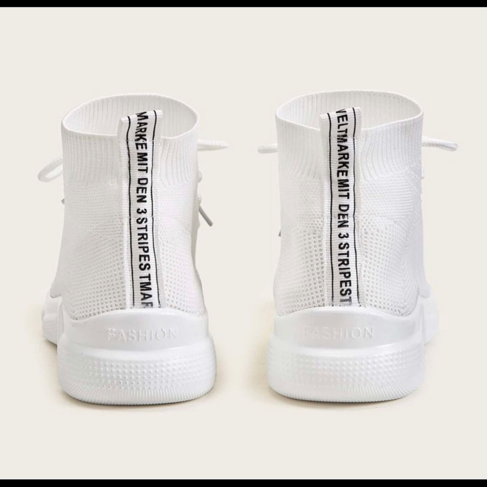 White Sock Hightop Sneakers - Picture 2 of 5